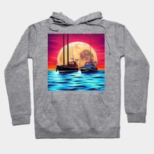 Beautiful sea moonlight Hoodie